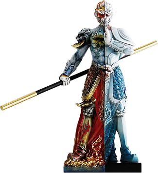 Monkey King Statue Sun Wukong Figure Chinese Mythological feng Shui Figures Home Decor Desktop Ornament Great Collectible Devil and Buddha, Large