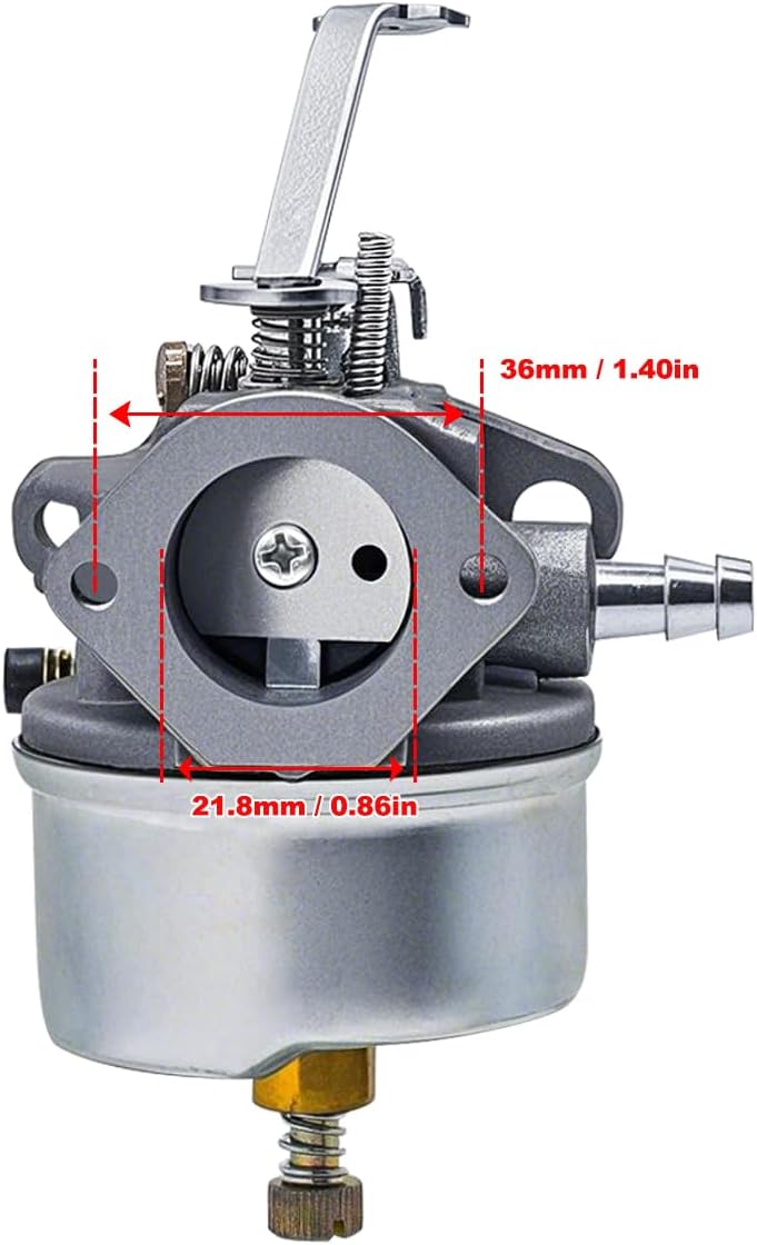 632272 Carburetor for Tecumseh Troy Bilt Horse Tillers H30 H50 H60 HH60 5HP 6HP 4 Cycle Snowblower Sears Engine 631828 632230 632631 631067 632235 631867 632019A 632019