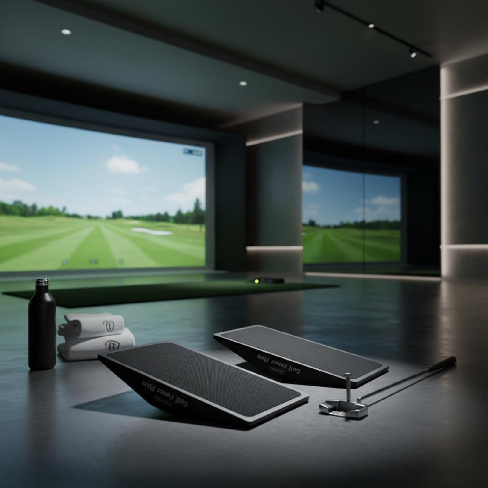 Qianly Trasferimento Peso Golf Anti Oscillazione Laterale Pedana di Allenamento Golf Uso Interno Ed Esterno Attrezzatura Sportiva per Campo Pratica