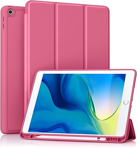 Miniatura 21 de Akkerds - Funda para iPad 10.2 2020, iPad 8ª generación/2019, iPad 7ª generación, con soporte para lápiz. Funda protectora premium con parte trasera