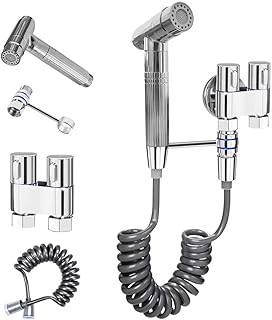 Comprar Bidet Handbrause für Toilette, Ducha Higienica para WC, Grifo Bidet para WC 1,5 Meter, Válvulas de Latón Cromado, Bidet para Inodoro para la limpieza íntima Limpieza del Baño