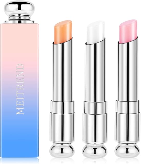 Color Changing LipstickCrystal Jelly Lipstick Mood Lipstick Magic Temperature Color Change Lip Gloss Long Lasting Moisturizer Lip Tint Tinted Lip Balm (set 3PC)