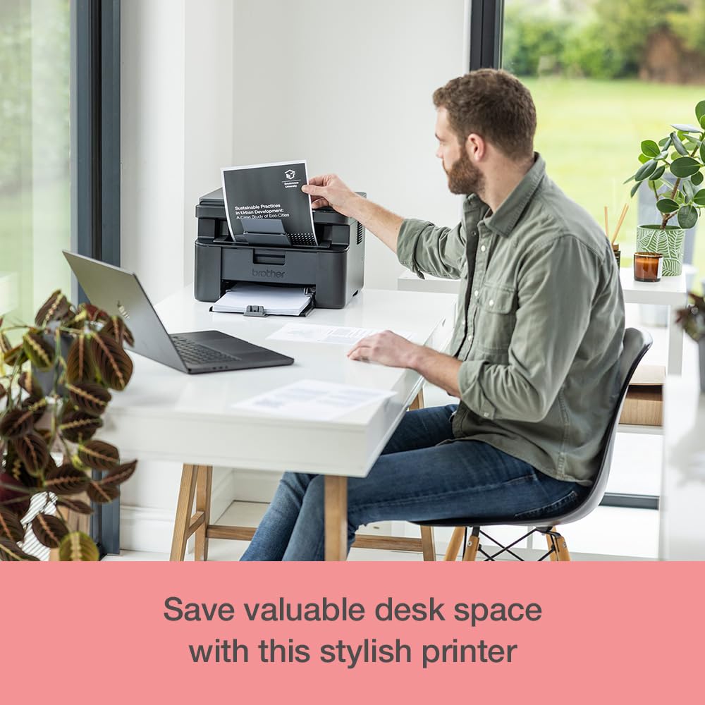 Brother DCPL1640WZU1 stampante multifunzione Laser A4 2400 x 600 DPI 20 ppm Wi-Fi (DCP-L1640W COMPACT 3-IN-1 MONO - LASER PRINTER 20PPM A4 2400X600D) - Versione UK