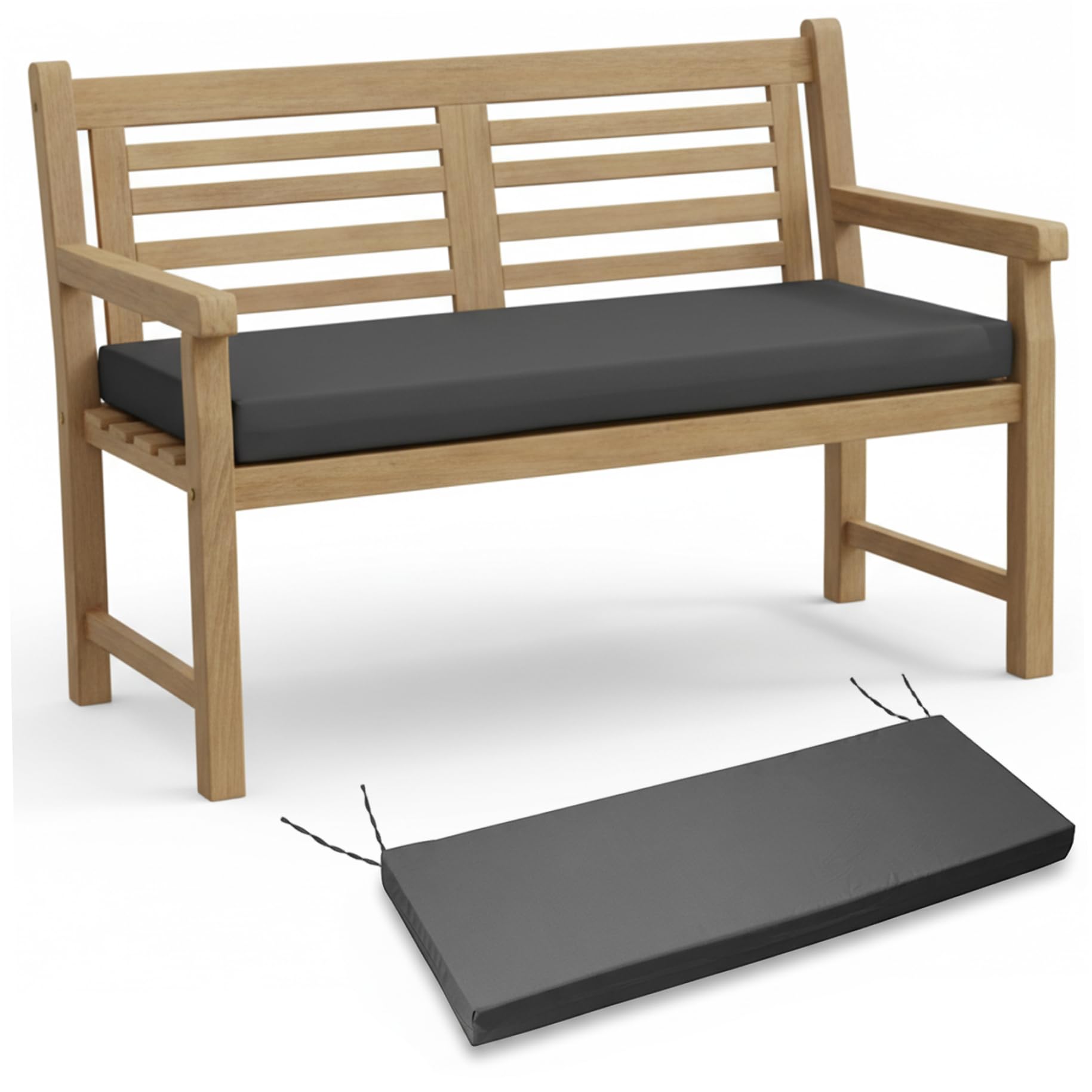 Coussin de banc en mousse haute densité 8 cm d'épaisseur supérieure