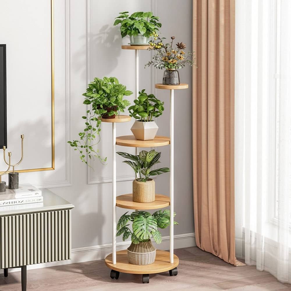 飾り台-6 6 Trays Metal Plant Stand Outdoor Indoor Flower Pot Rack