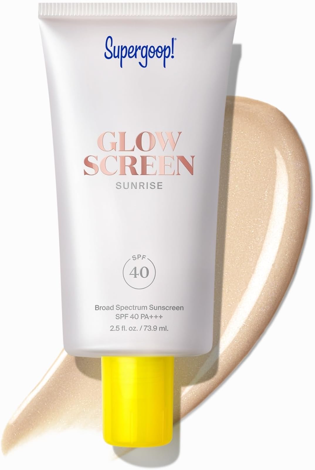 Glowscreen (SPF 40) - 2.5 fl oz - Glowy Primer + Broad Spectrum Tinted Sunscreen - Helps Filter Blue Light - Hydration - Hyaluronic Acid & Vitamin B5
