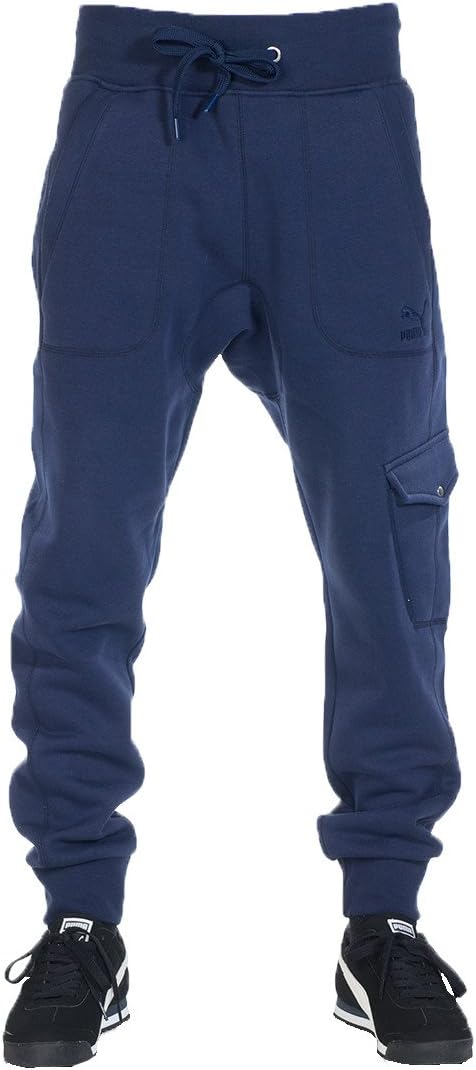 PUMA Men's Cargo Jogger Pants, Peacoat, X-Large