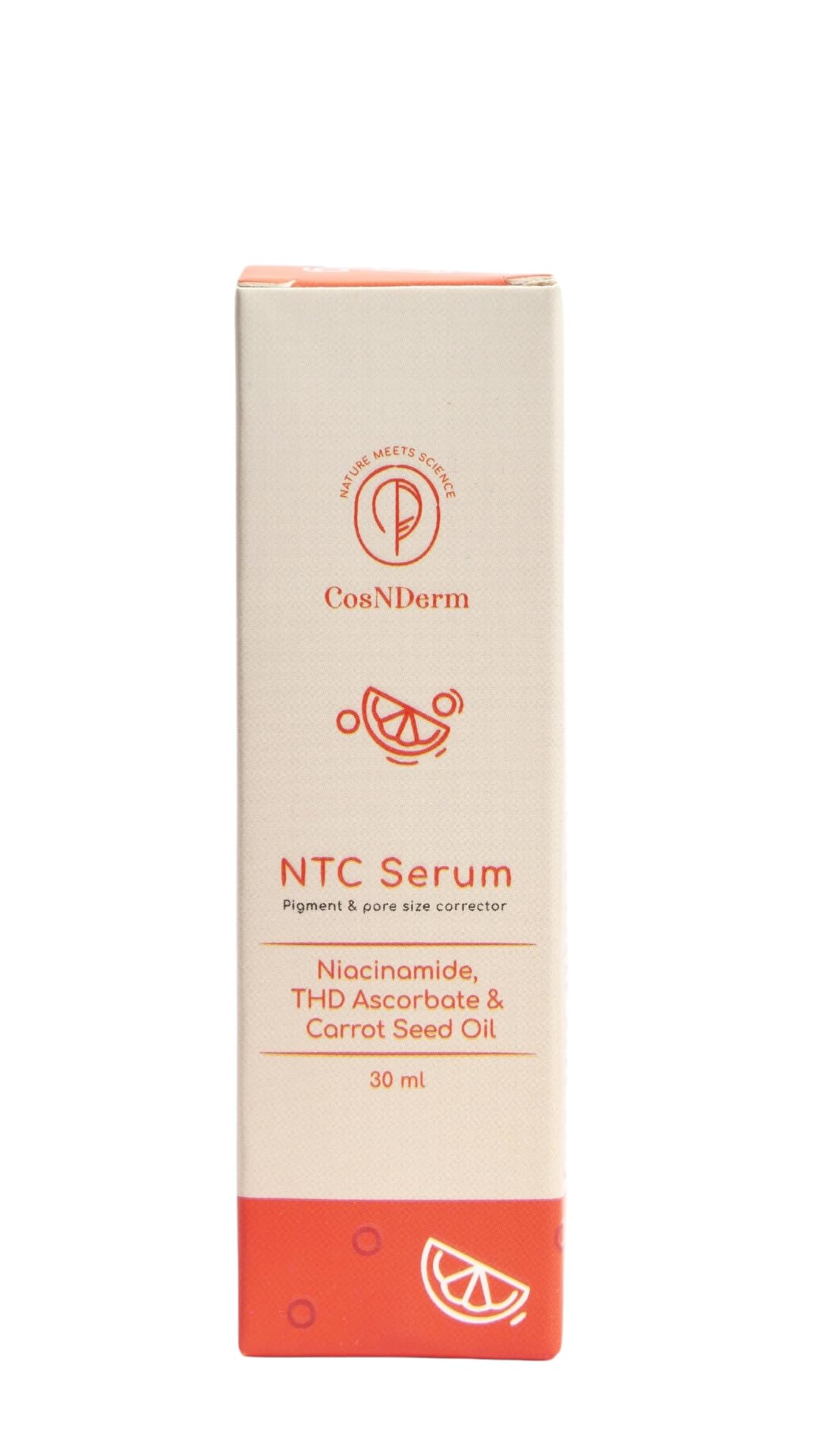 NTC Face Serum Niacinamide, THD Ascorbate & Carrot Seed Oil for Pigment and Pore Size Correction. (30ML)