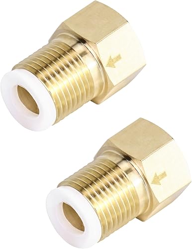 Miniatura 7 de QWORK Válvula de retención unidireccional de latón, hembra de 1/2" a rosca macho de 1/2" de prevención de reflujo