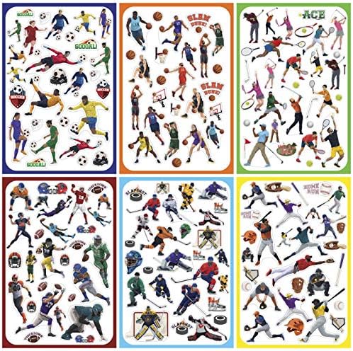 Koobar Sports Sticker Variety Pack: Assortment for The Whole Team and #1 Superfan