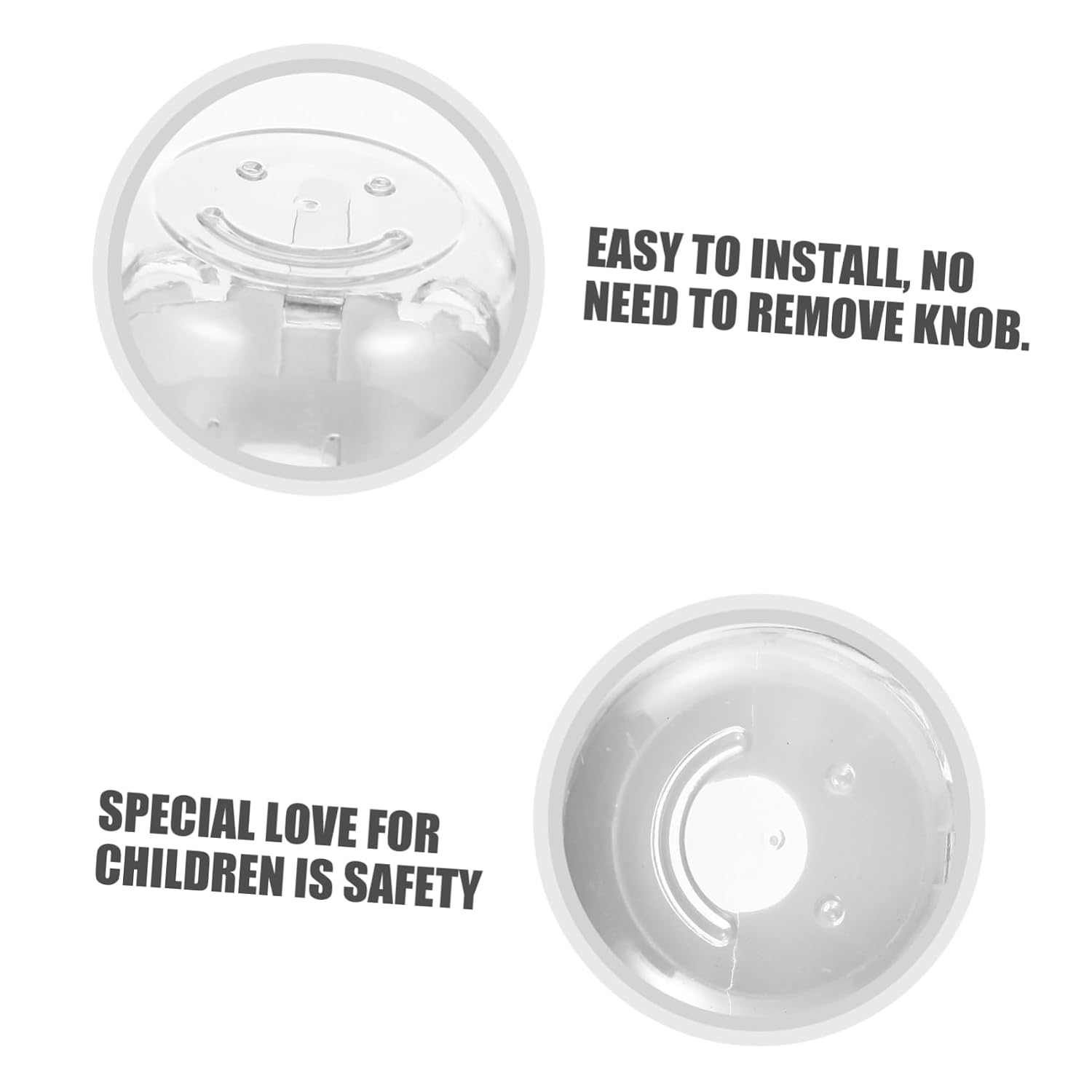 ORFOFE 5pcs Gas Cooker Safety Guard Kitchen Knob Cover Material Prevents Boy Girl from Accessing Stove Knobs Transparent Design for Temperature Visibility