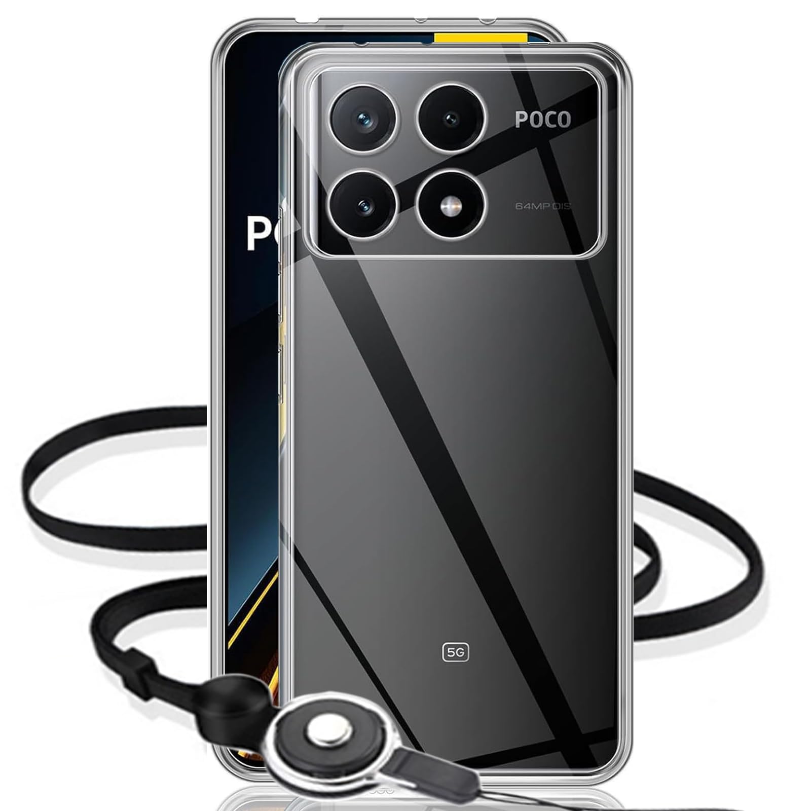 Amazon.co.jp: 【 ストラップ 三本付き】 Xiaomi POCO F6 Pro ケース 