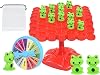 Balance Tree Frog, Frog Balance Counting Educational Toy, Balance Tree Frog Math Board Game for Boys and Girls Educational Thinking Training. Color : Frog Balance Toy