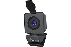 1080P Webcam with Microphone for Computer, Auto-Balance Video Camera
