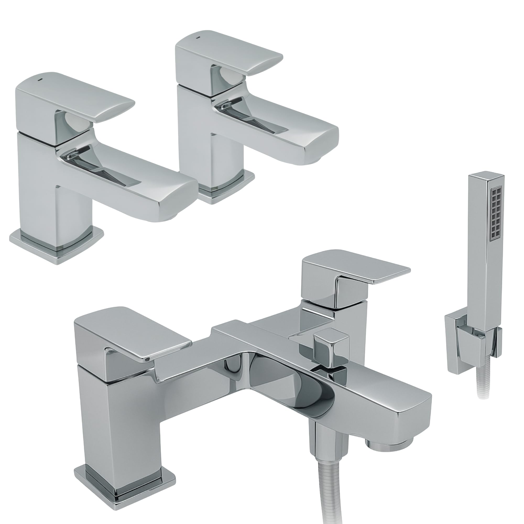 Mitigeur douche et robinet lavabo Manta en laiton anti-calcaire