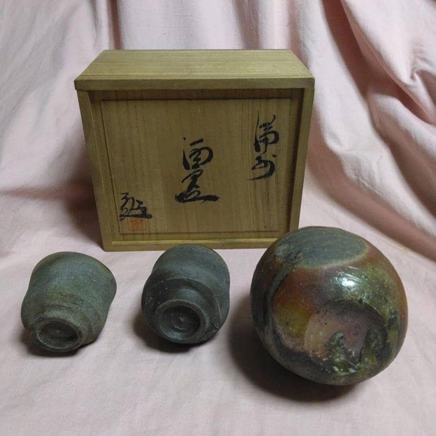 Amazon.co.jp: 備前焼 中村勉作 酒器揃 : ホーム＆キッチン