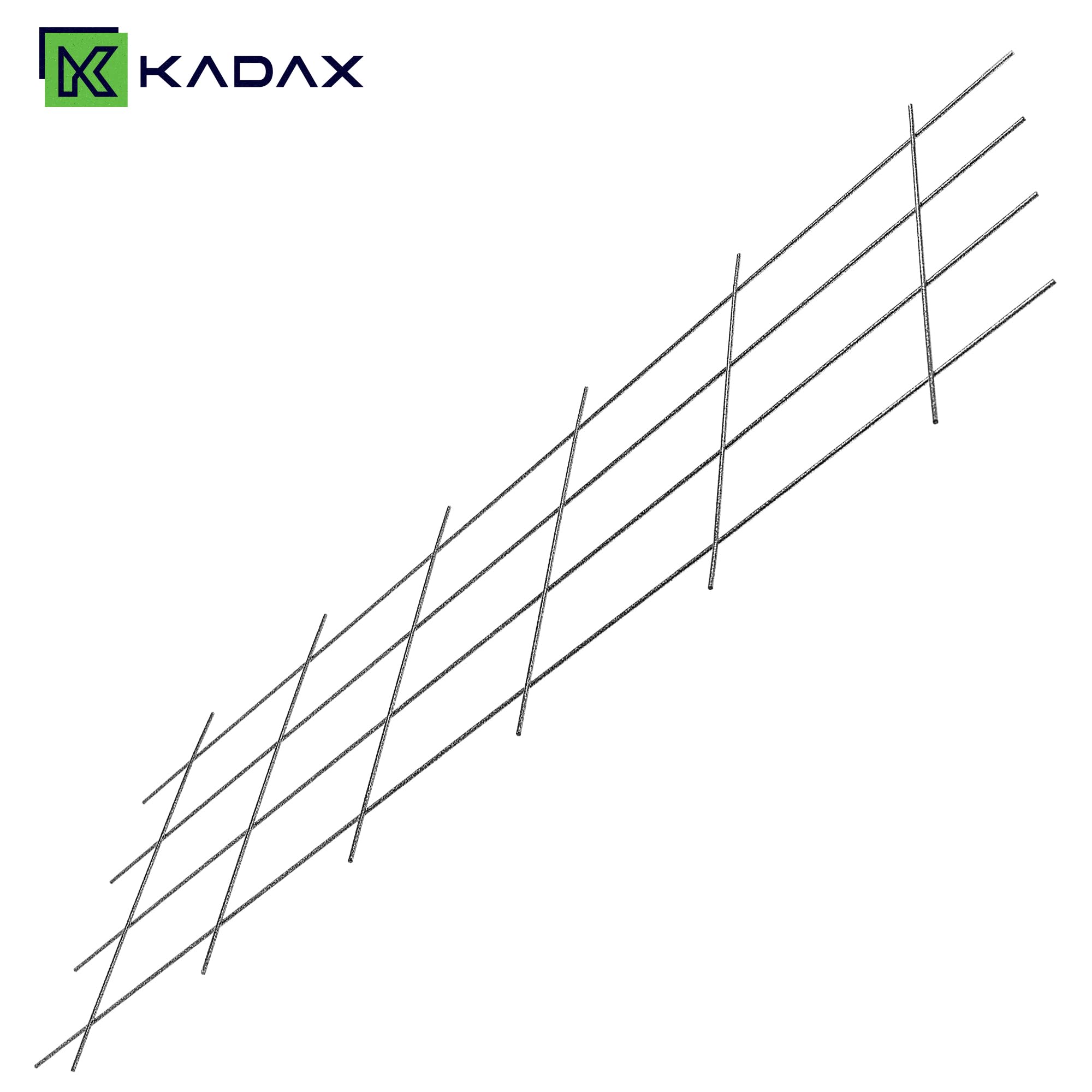 Kadax Rank Grille, traliccio giardino, piante, balcone, terrazza, traliccio di metallo, di rango, griglia da arrampicata in acciaio, da arrampicata, rose tralick, scintillamento (60 x 150 cm)