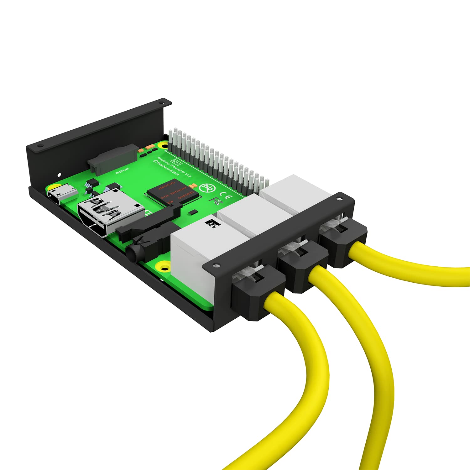 AIXONTEC 10 x 0,5 m RJ45 Netzwerkkabel kurzer RJ-45 Stecker Gigabit Cat.6 Patchkabel Ethernet LAN Kabel geschirmt Grau Schwarz