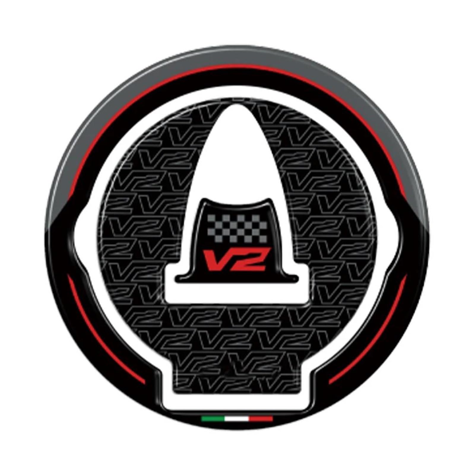 Motorcycle Accessories Fuel Tank Protection Sticker Kit for Panigale V2 for Streetfighter V2-V2S 2025 Fishbone Tank Pad(Color2)