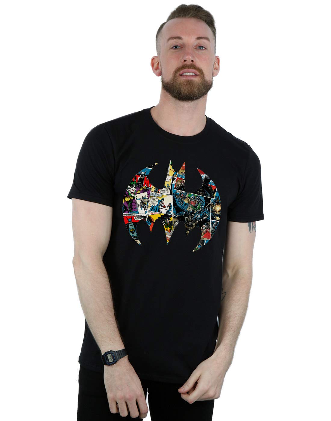 Batman - Men's T-Shirt - Comic Logo - 3XL - Black
