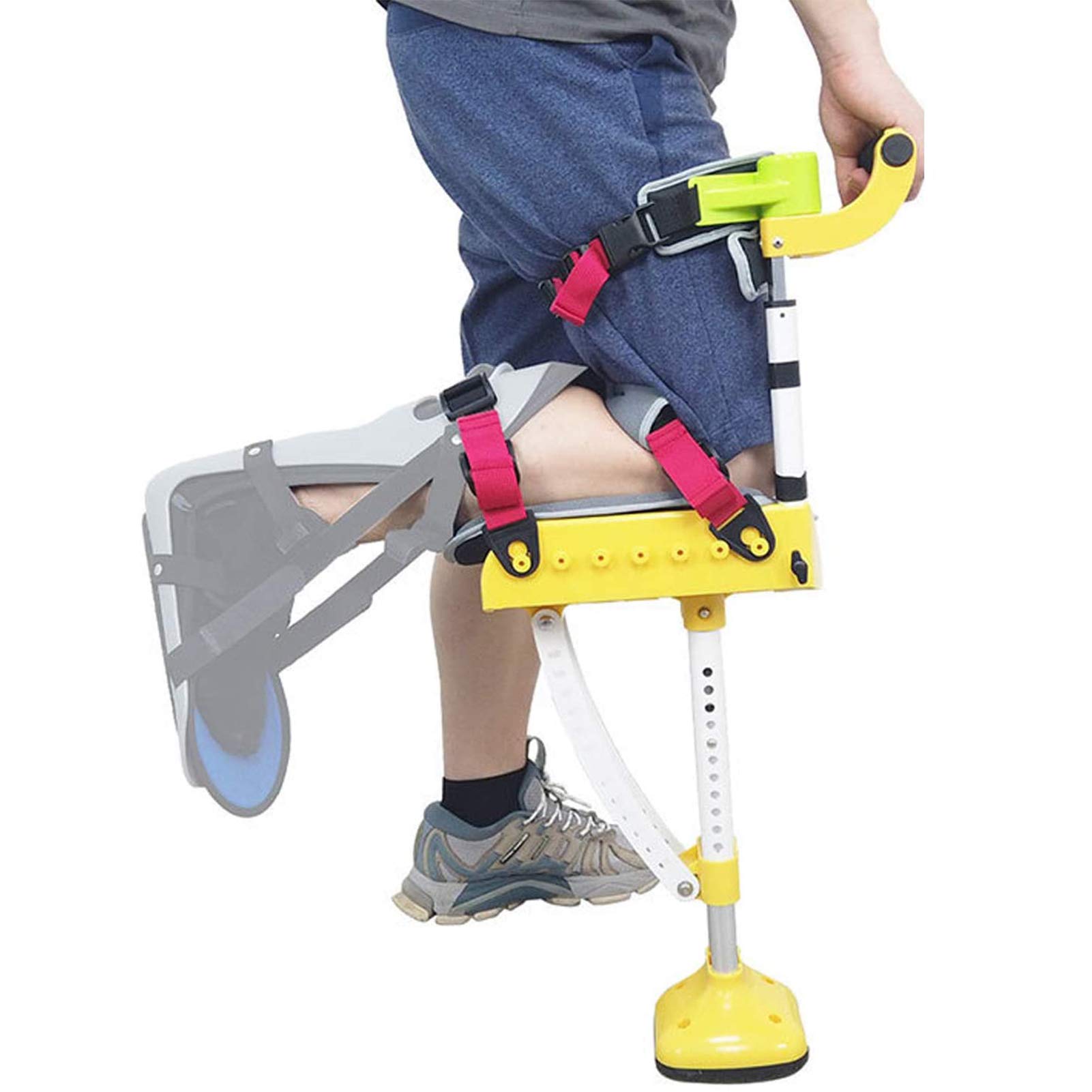Trottinette à Genou avec Panier Béquille Réglable Jambe Plâtrée - 8