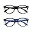 FANNYGO 2 Pack kids Blue Light Blocking Glasses For Girls And Boys Computer Blue Light Blocking Glasses For Age 3-11 (Black + Dark blue)