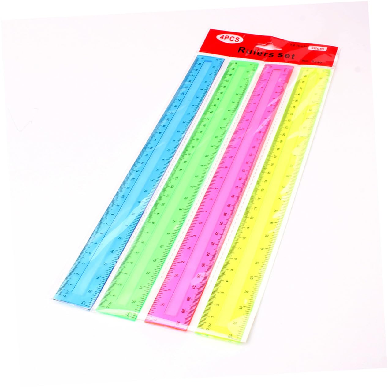 64 Pezzi Righelli Plastica Trasparenti Colorati Righelli Estetici Multiuso per Disegno Tecnico Scuola Architettura e Ufficio
