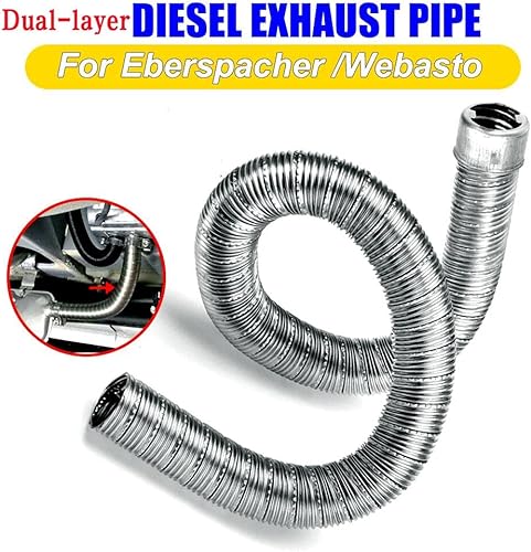 Miniatura 3 de 1 paquete de tubo de escape de doble capa para calentador de aire diésel, manguera de escape para Webasto Eberspacher con campamentos, diámetro
