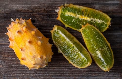 Miniatura 2 de 10 semillas de melón de gelatina para plantar, pepino con cuernos africanos, semillas de melón exóticas para cultivar