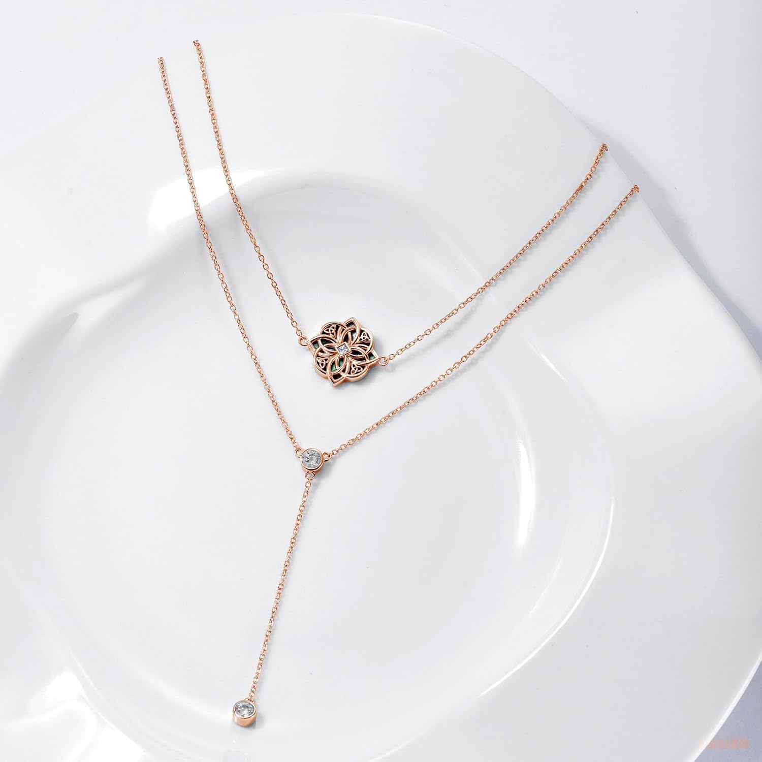 Tree of Life Necklace S925 Sterling Silver Double Layered Chain Necklace with Gift Box Mother's Day Birthday Gift, Adjustable 18+2inches for Women - Image 7