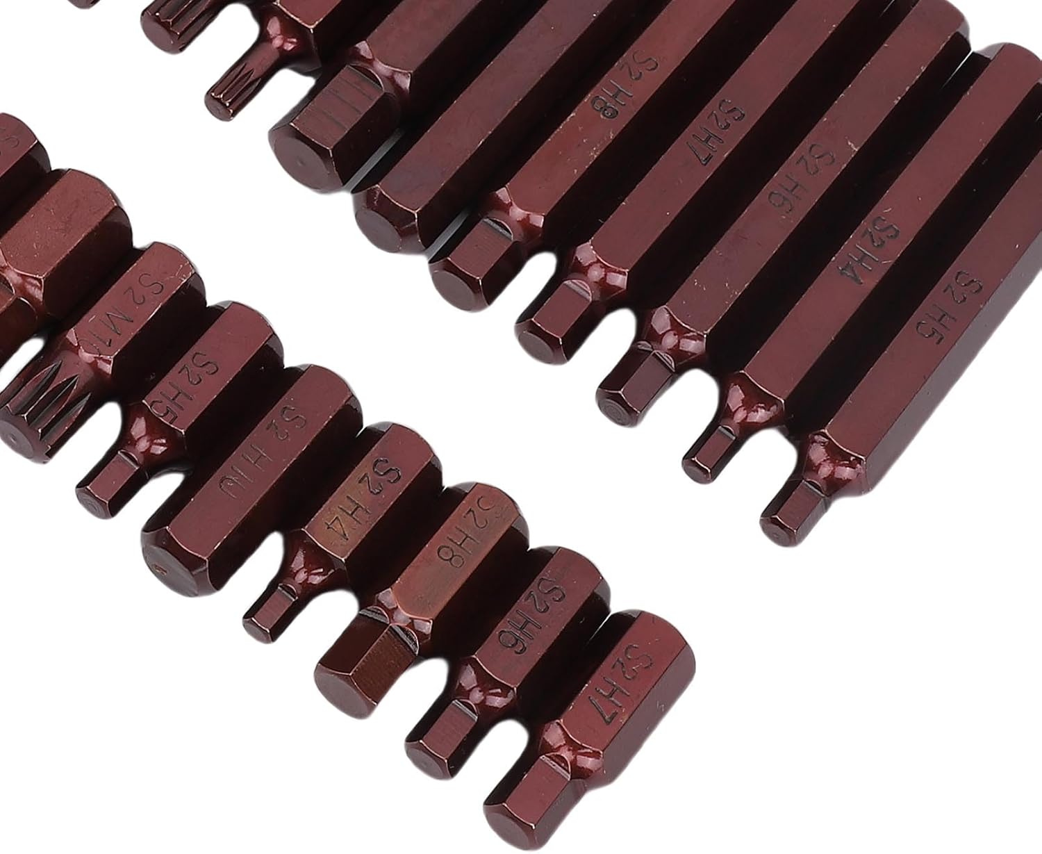 40Pcs Bit Socket Set, Star Hex, 3/8 Inch, Cr V S2 Alloy Steel - High Torsion, Durable Finish, Automotive and Mechanical Use