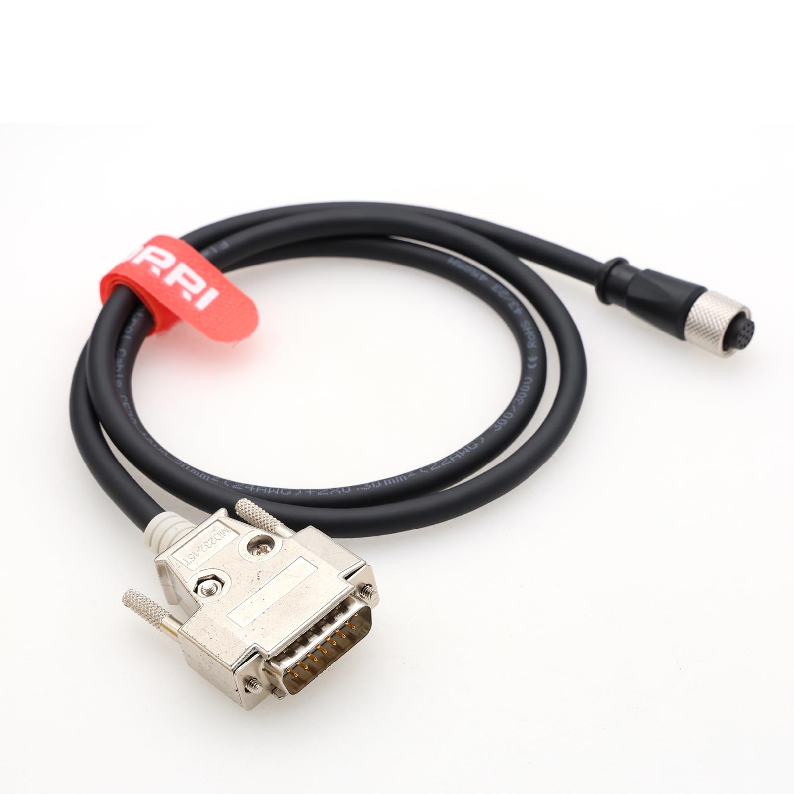 Cavo di attivazione I/O di alimentazione M12 A-Code da 12 pin femmina a DB15 maschio a 15 pin, cavo dati per fotocamera industriale schermato ad alta flessibilità compatibile per sistemi di