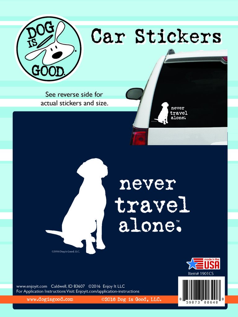Enjoy It LLC 19001CS Never Travel Alone Car Sticker
