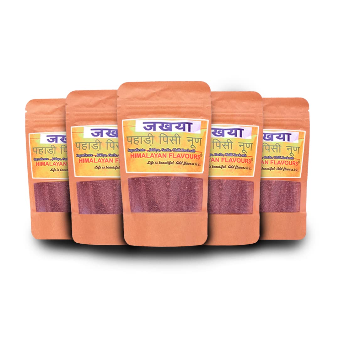HIMALAYAN FLAVOURS, Organic Himalayan Flavored Salt Handmade On SilBatta - Jakhiya (Pack of 5) (B09NXQ97TT) Amazon Price History, Amazon Price Tracker