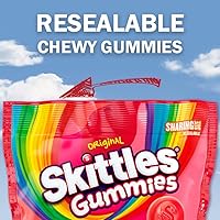 Vista 4 de SKITTLES - Caramelos de goma originales, tamaño compartido, bolsa de 12 onzas