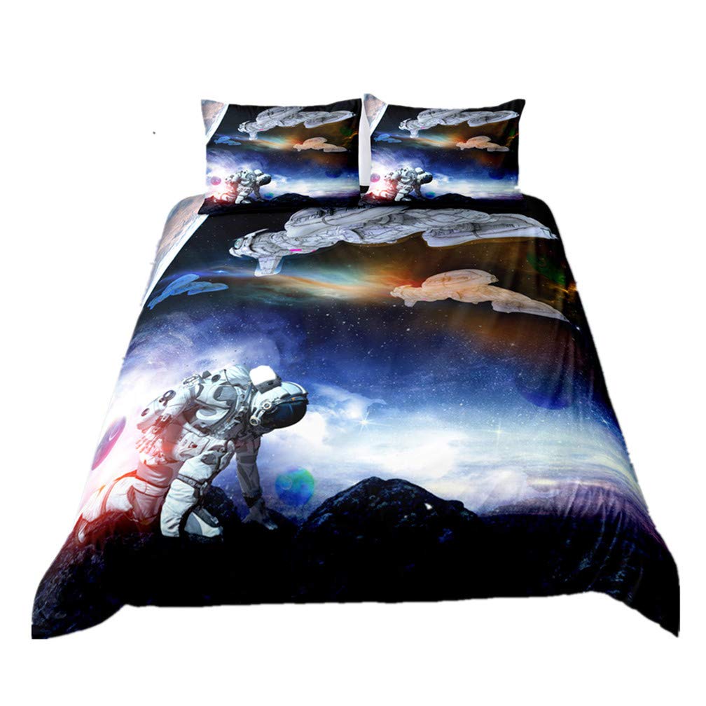 Housse de couette 200x200 galaxie, le cadeau idéal pour décorer une chambre de garçon ou fille