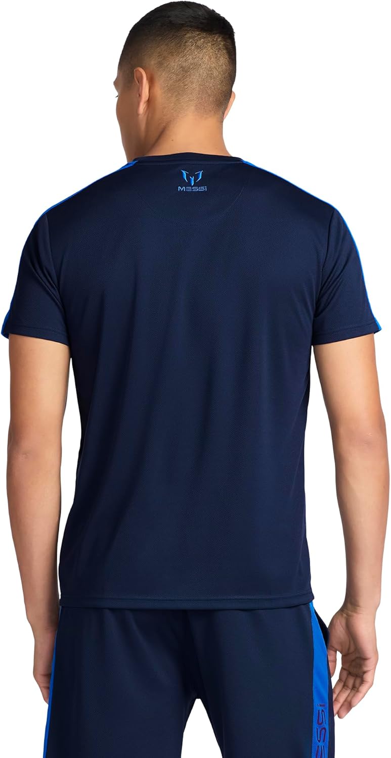 Messi Mens Mesh Basic Tee, Lifestyle Short Sleeve T-Shirt, Standard Fit with Graphic - Image 5