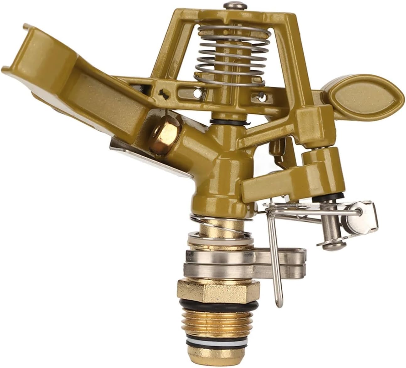 1pcs Male Thread Watering Sprinkler Head 360 Degree Automatic Rotation 15m Range for Lawn Patio Garden Irrigation Sprinkler Head