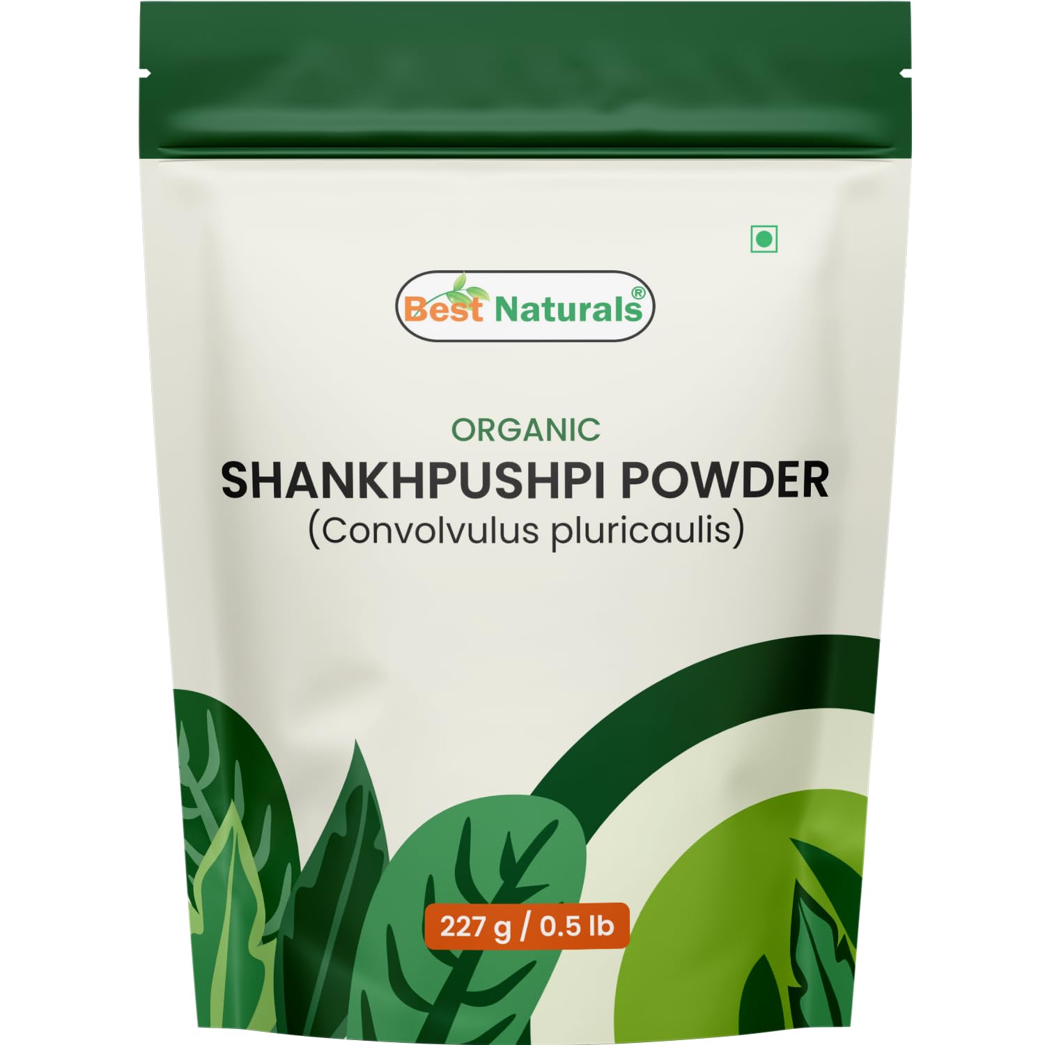 Best Naturals Certified USDA Organic Shankhpushpi Powder, 227 Gram, Gluten Free, GMO Free, Vegan
