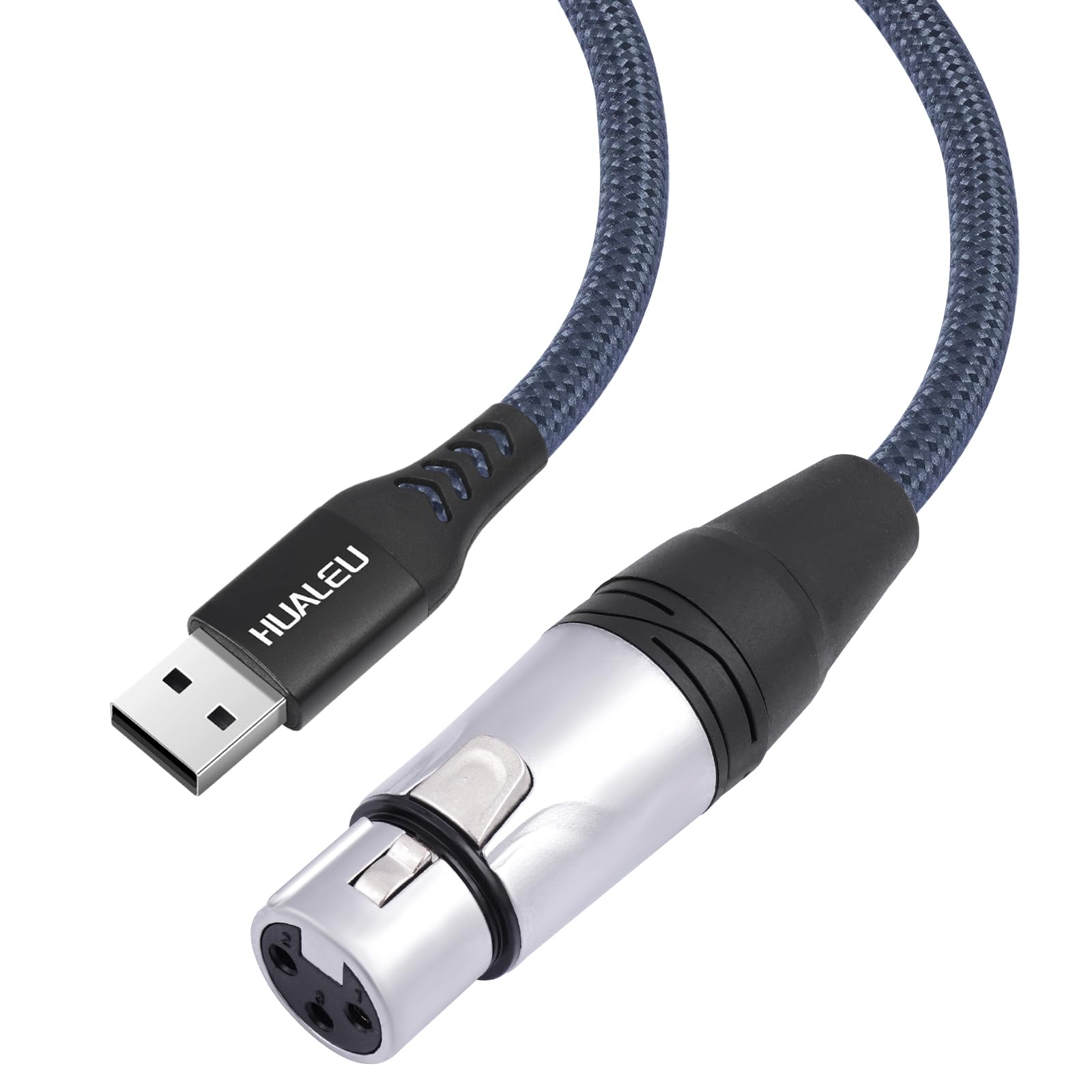 Kabel mikrofonowy USB na XLR żeński o długości 3,3 m, XLR żeński na USB, kabel konwertera mikrofonowego do mikrofonów lub nagrywania
