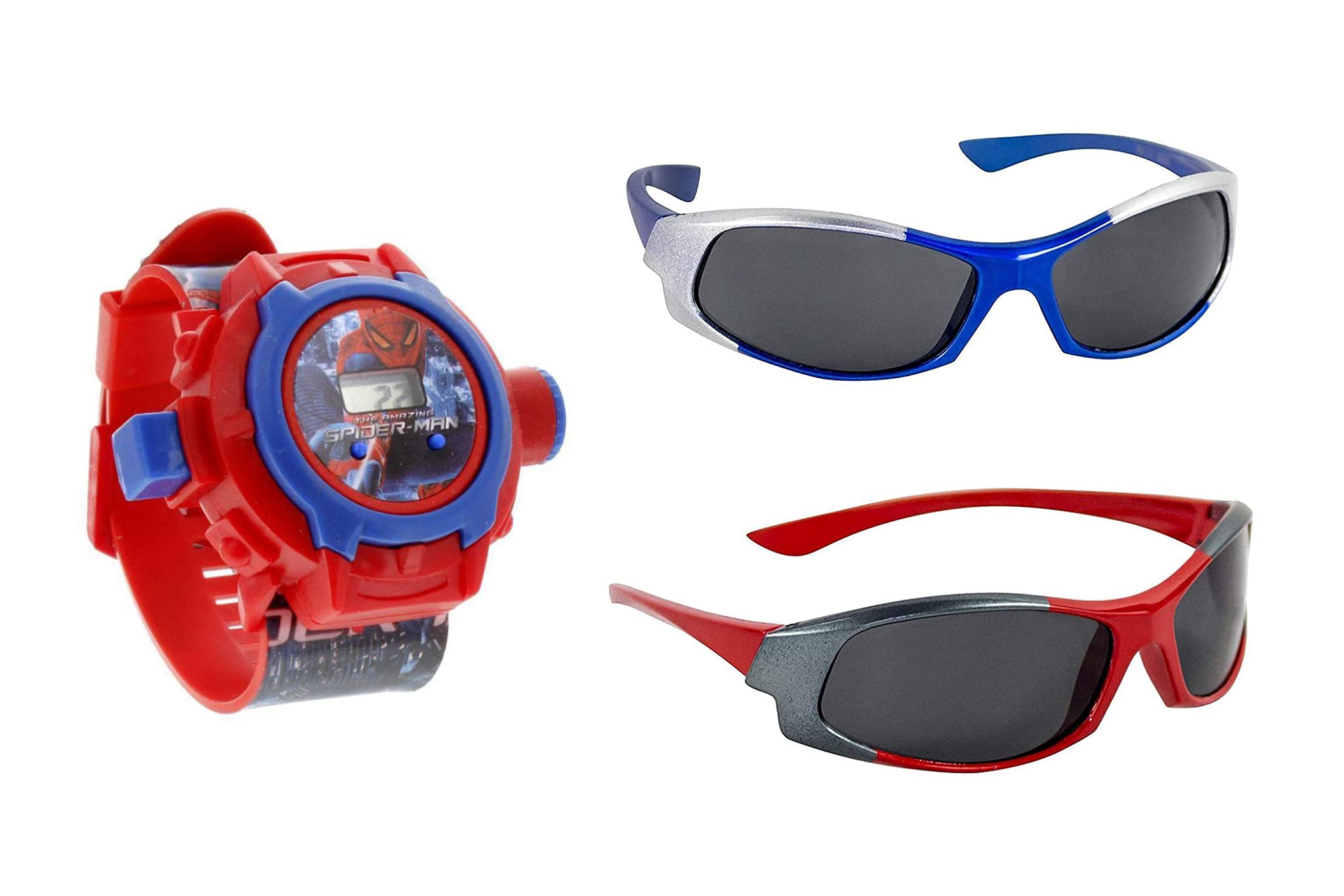 UNEQUETREND- Digital Display 24 Images Toy Watch with Combo Plastic Sunglasses- for Boys and Girls (Red) (B09688F852) Amazon Price History, Amazon Price Tracker