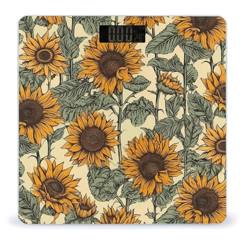 Báscula digital Romantic Sunflowers para baño miniatura 1