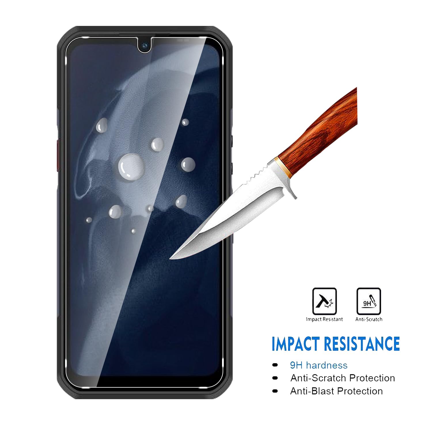 Natbok 2 Pezzi Vetro Temperato Per Oukitel WP35 Pellicola Prottetiva