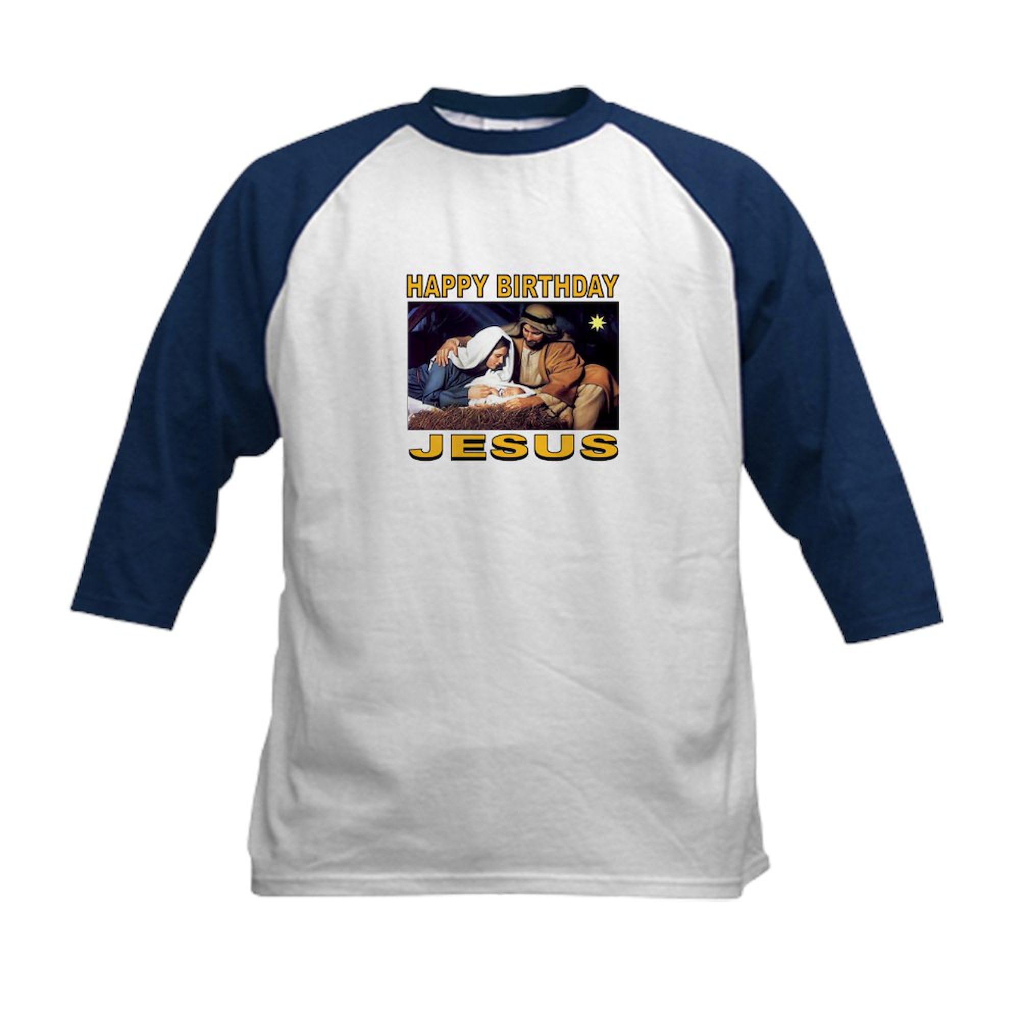 CafePress Honor Christmas Kids Baseball Jersey Kids Cotton Baseball Jersey, 3/4 Raglan Sleeve Shirt Navy/White