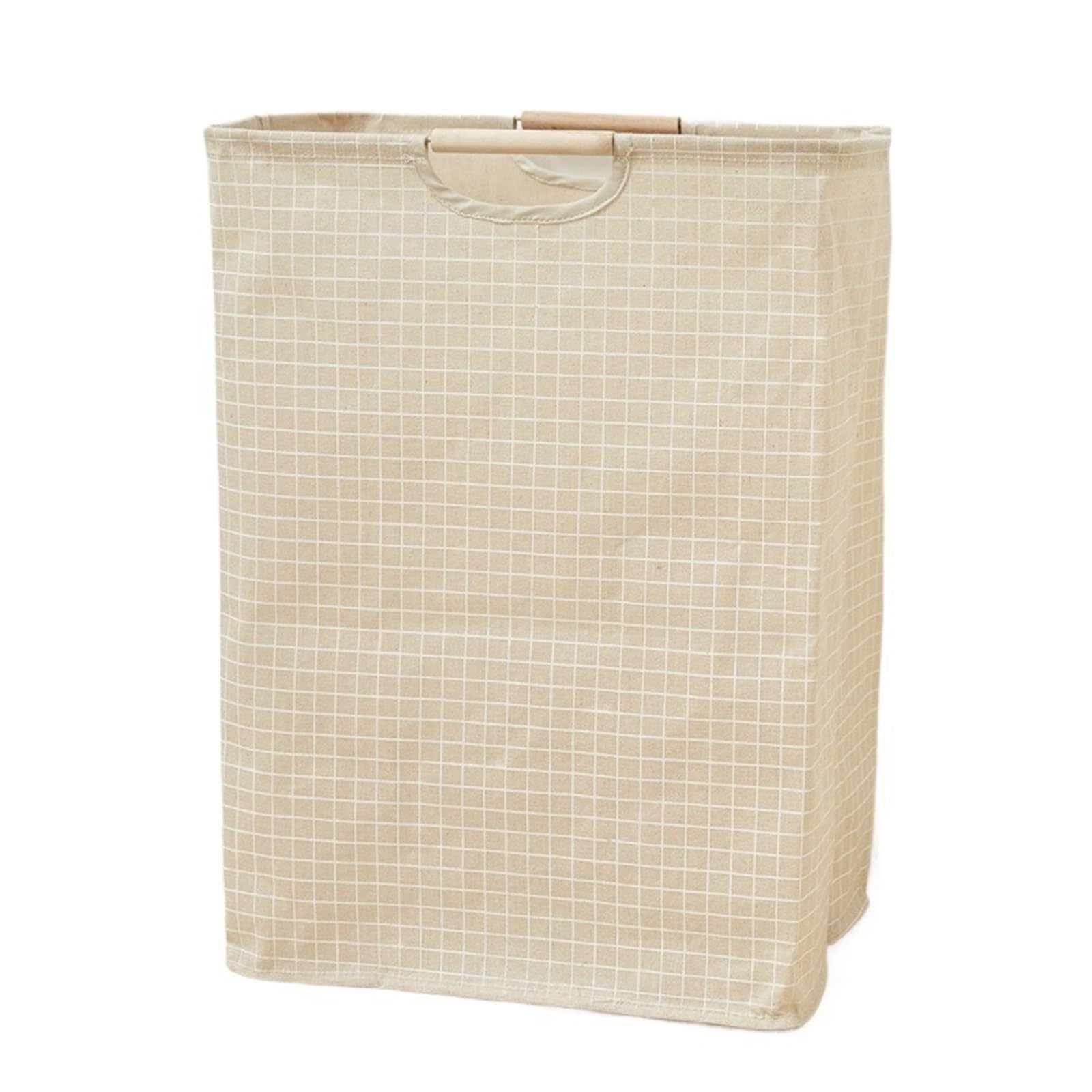 Washing Basket Waterproof Laundry Basket Cotton Linen Dirty Clothes Baskets Laundry Organizer Foldable Sundries Storage Bag(Color 06)