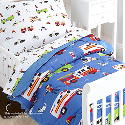 Wildkin Kids 4 Pc Toddler Bed In A Bag For Boys And Girls, Microfiber Bedding Set Includes Comforter, Flat Sheet, Fitted Sheet, And One Pillow Case (Heroes) #TOP5