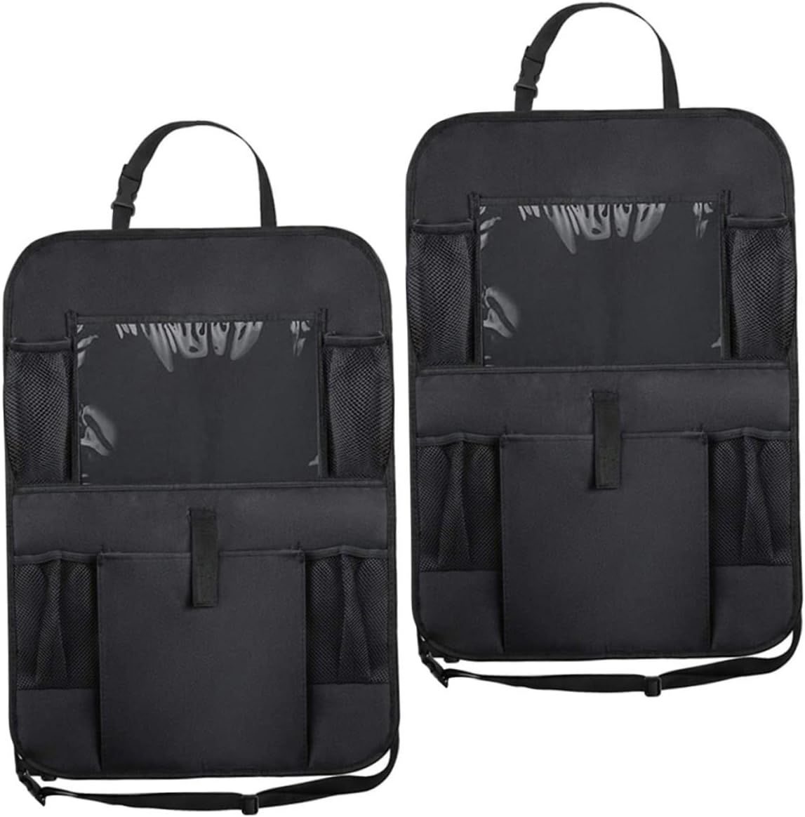 2pcs Car Backseat Organizer Bag Storage Bin Seat Hanging Pouch for Autos Easy to Use and Clean