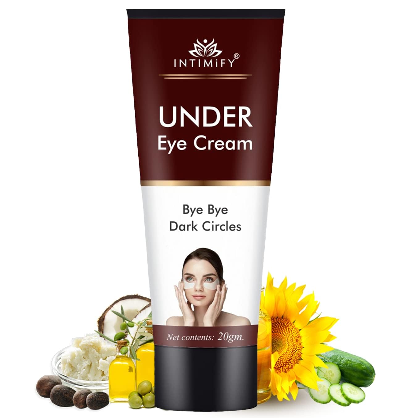 INTIMIFY Under Eye Cream, Dark Circles Removal Cream, Under Eye Cream For Dark Circles & Wrinkles 20 Gm (Pack of 1)-image-40
