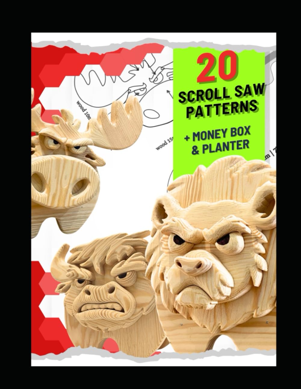 20 Scroll Saw Patterns: Animal paanter, money bank