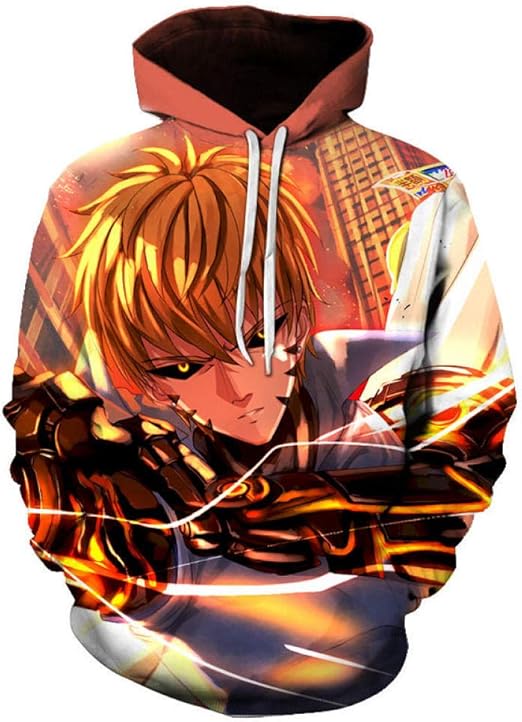 xasdvb One Punch Man New Cool Sweatshirt Hoodies Anime Terrible Tornado ...
